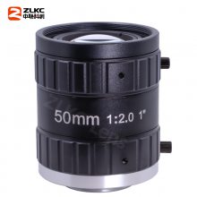 ZLKC中联科创 50mm 工业镜头 HK5020MP12 低畸变 机器视觉检测 C口镜头