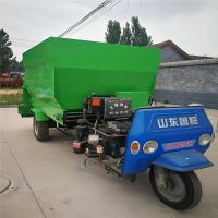 大容量三轮撒料车 养殖场草料杂粮投料车 鸡鸭饲料撒料车