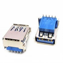 USB3.0AĸӸĸ 9.5H 90ȲDIP ֱ/ ͭ 3.0AF 9P о