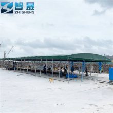 伸缩遮阳雨棚搭建 杭州建德 货运储物 临时工地建筑帐篷定制