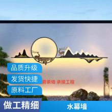 流水景墙施工避坑指南 ***又灵动 耐腐蚀不锈钢材质 省钱攻略