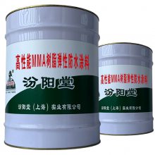 高性能MMA树脂弹性防水涂料。耐水耐热，具有良好的力学性能。