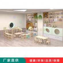 幼儿园家具_卡通造型柜儿童实木书架-绿森堡定制