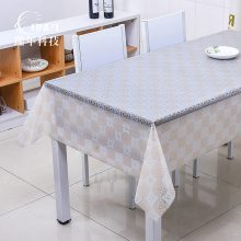 RNPT瑞年 厂家供应防水蕾丝桌布长方形餐桌布印花茶几布PVC台布