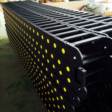 广纳桥式尼龙拖链 数控设备大型工程塑料坦克链生产厂家