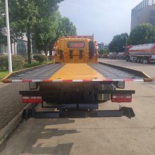 伸缩板清障车 小型翻转板平板拖车 国六蓝牌救援车 进口液压件