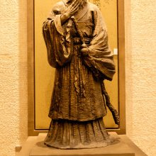 博物馆雕塑设计企业展馆名人蜡像制作孙思邈雕塑历史文化展馆浮雕