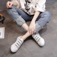 小白鞋女2018新款韓版百搭平底板鞋休閑夏季學(xué)生女鞋透氣薄底輕便