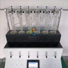 全触屏控制二氧化硫蒸馏仪可同时处理3-6个样品