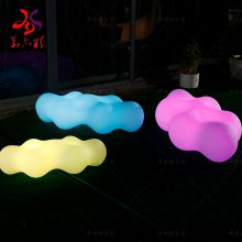 景区创意PE材料户外美陈发光LED装饰灯华亦彩工厂制作座椅灯饰