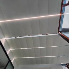 定制别墅阳光房遮阳帘fcs电动天棚帘室内外商场玻璃采光天窗顶棚