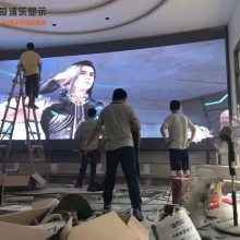 上海浦东新区室内P1.875***清表贴全彩贴墙超薄LED电子显示屏