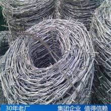 墙头防护网生产厂 加工双股铁蒺藜 猪圈倒刺铁丝网