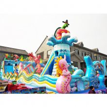户外充气城堡充气跳床滑梯小朋友喜欢