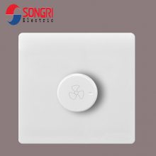 上海松日SONGRI 明装开关86型 风扇调速开关 风机调速器 变速开关按钮
