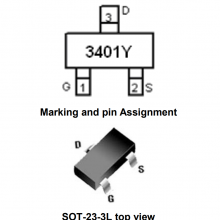 NCE3401Y SOT-23-3L ½NCE Pǿ͹MOSFET