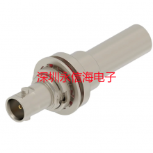 TE Connectivi 2446193-1 RF连接器/同轴连接器 High Density BNC Str Crimp Jack Belden 1855A, 4855R, Bulkhead, 75 Ohm