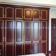 长沙本地整屋实木家具,实木背景墙,衣柜定制挑选工厂