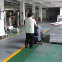 高美洗地机 GM50B手推式洗地机 商超物业保洁公司洗地车全自动型