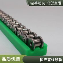 耐 磨导向链托 高分子聚乙烯UPE 尼龙 T型4分08B-2 双排链条导轨 佰致工厂可定制