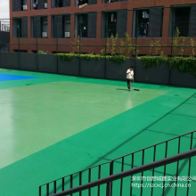 塑胶场地施工 彩色排球场 硅PU排球场施工 丙烯酸排球场