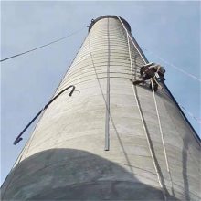 37年金蜘蛛高空承接电厂烟筒防腐工程的设计与施工