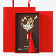 古风镂空彩印古典中国风定制创意简约文艺学生金属材质定做书签