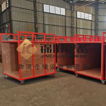 锦川非标钢制布料双层周转车 车间配件产品移动工具车定制厂商
