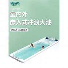 别墅成品智能恒温无边际游泳池大型多人泡澡浴池高效过滤技术