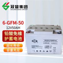 双登12V50AH 蓄电池6-GFM-50铅酸免维护机房应急电源电池