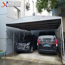 运城永济市户外大型自行车停车棚 遮阳篷雨蓬汽车篷防晒篷 移动推拉蓬安装