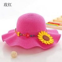 兒童帽子春夏1-3歲小孩太陽(yáng)帽涼帽女寶寶遮陽(yáng)公主帽女童防曬草帽