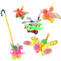 儿童玩具手推车婴儿学步车手推杆可爱动物造型创意新品地摊***