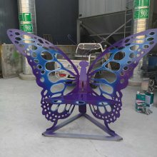重庆铁艺镂空蝴蝶雕塑 景观雕塑定制