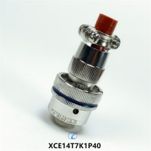 骊创圆形连接器插头插座XCE14T7K1P40不锈钢 XCE14F7Z1P40