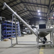 3米长倾斜上料机 滑石粉输送加料机 东莞亿邦螺旋设备