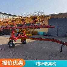 拖拉机带指盘式搂草机 液压自走式搂草耙 弹齿式秸秆收集机