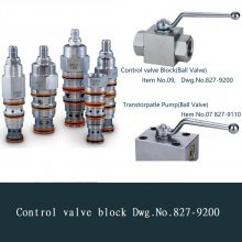 TTS Control valve block Dwg.No.827-9200Ʒ