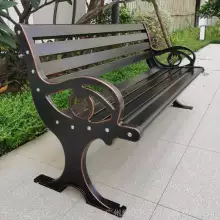 泓顺翔品牌户外全铝材质公园椅定制不锈钢公园椅