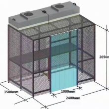 无尘室过滤器净化棚 铝型材四周防静电围帘 上门安装