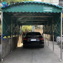 武汉小区电瓶车停车棚_室外移动伸缩折叠帐篷定制价格