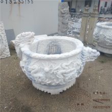 仿古水缸 汉白玉水缸青石荷花缸 石缸