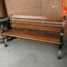 南京户外长椅园林广场椅防腐木实木靠背椅公园坐凳厂家
