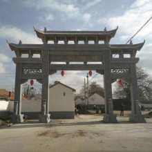 路口石材牌坊 中国非物质文化建筑 石牌坊制作厂家