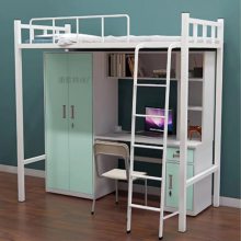 技校公寓床上面床下面桌及衣柜加厚校用组合床