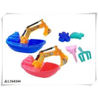 新款儿童沙滩玩具套装批发沙滩船（5件庄）戏水系列洗澡挖沙玩具