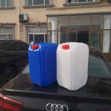 山东欣越塑料制品 20L塑料桶 扁方形 白色/蓝色*** 塑料桶塑料包装