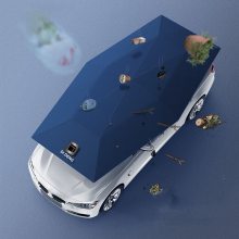 工廠供應(yīng)4米汽車遮陽(yáng)傘全自動(dòng)車棚 光伏板充電智能車頂防曬傘