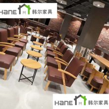 供应南京咖啡厅实木桌子定制 咖啡厅实木桌椅订做 韩尔复古品牌