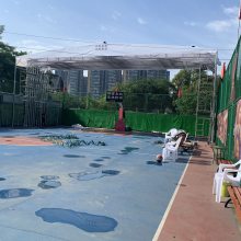 鑫奇达温江区定制雨棚 移动推拉雨棚 夜市街棚 大型篮球场移动雨棚